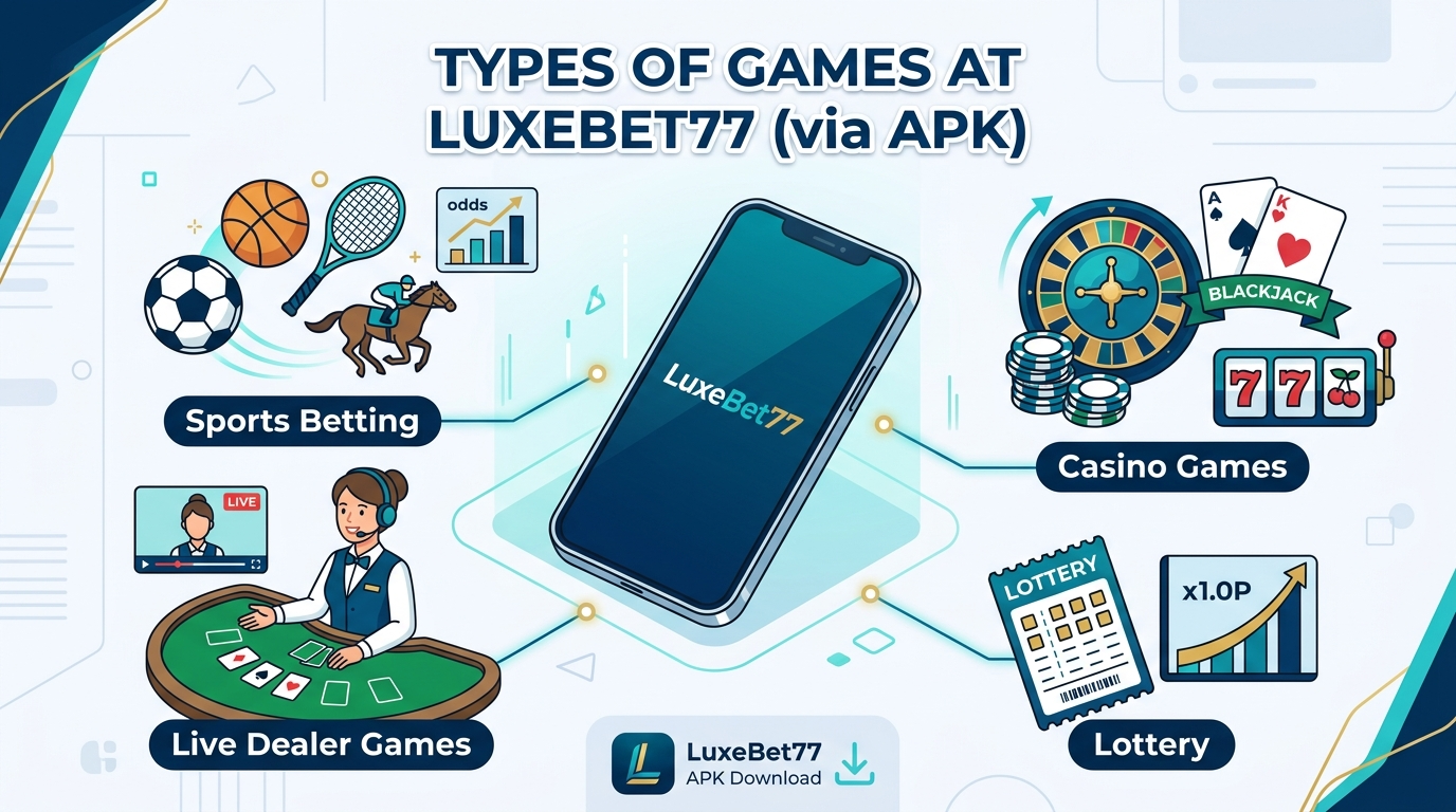 LuxeBet77 APK: မြန်မာနိုင်ငံအတွက် ကာစီနို၊ ဘောလုံးလောင်းကစား