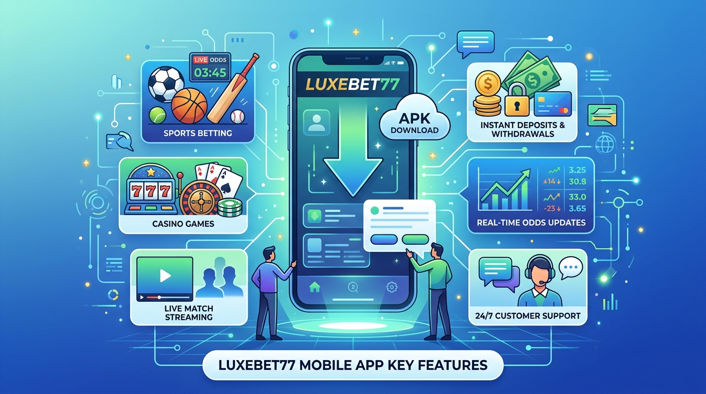 Luxebet77 မိုဘိုင်းလ်အက်ပ်၏ အဓိကလုပ်ဆောင်ချက်များ