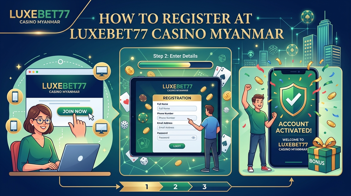 LuxeBet77 Casino Myanmar တွင် ငွေသွင်းခြင်းနှင့် ငွေထုတ်ယူခြင်း နည်းလမ်းများ